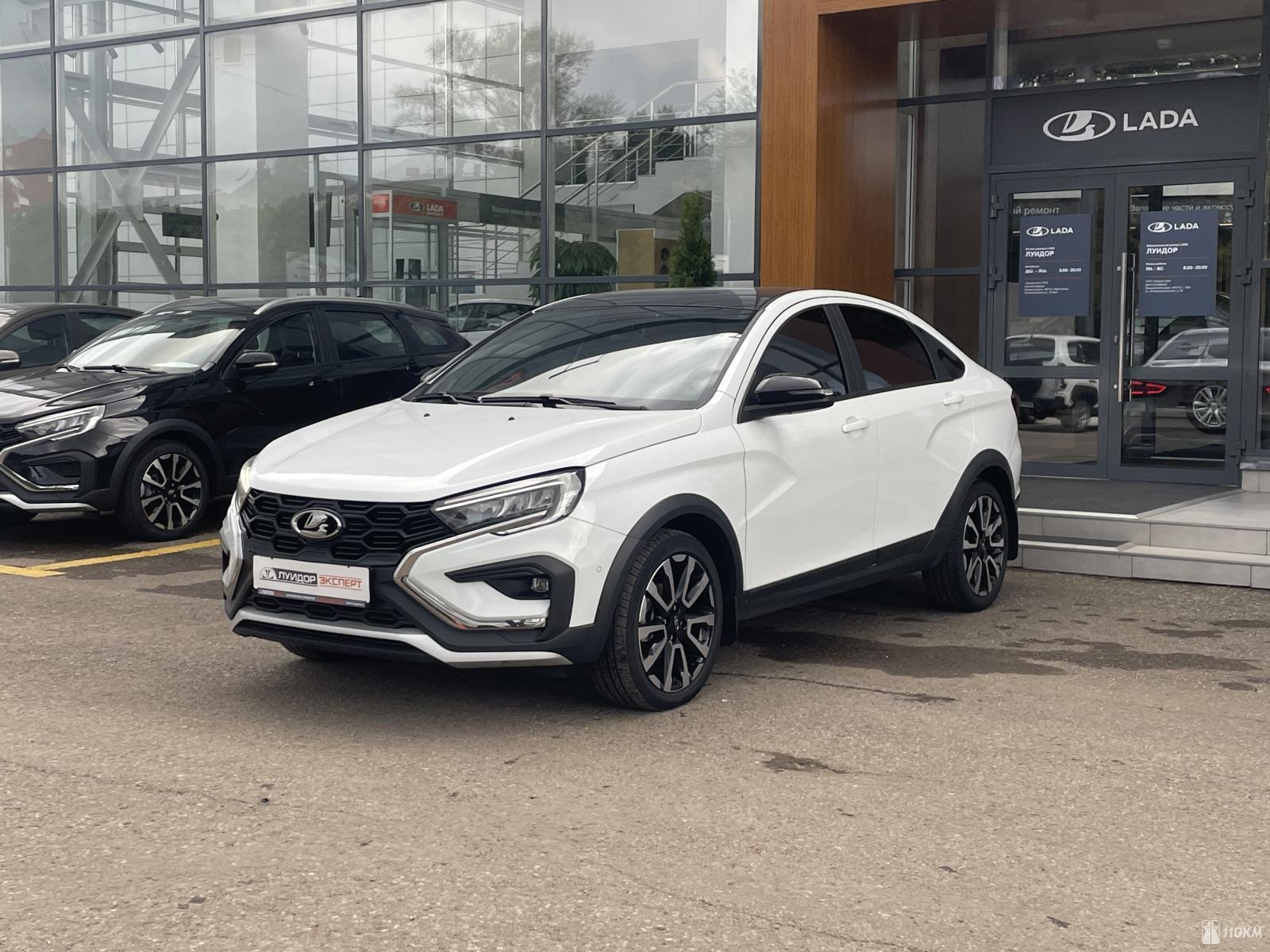 ВАЗ (Lada), Vesta, 1774, 122, бензин, седан, автомат, передний привод, среднее состояние, левый, белый, 1 629 000 ₽