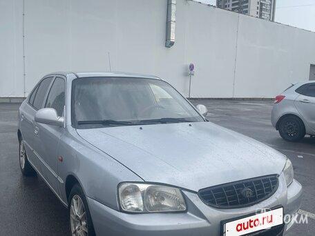 Hyundai, Accent, 1500, 97, бензин, седан, автомат, передний привод, среднее состояние, левый, серебряный, 350 000 ₽